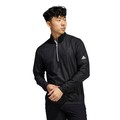 Mens Deboss Primegreen Quarter Zip Golf Pullover black-ha9120